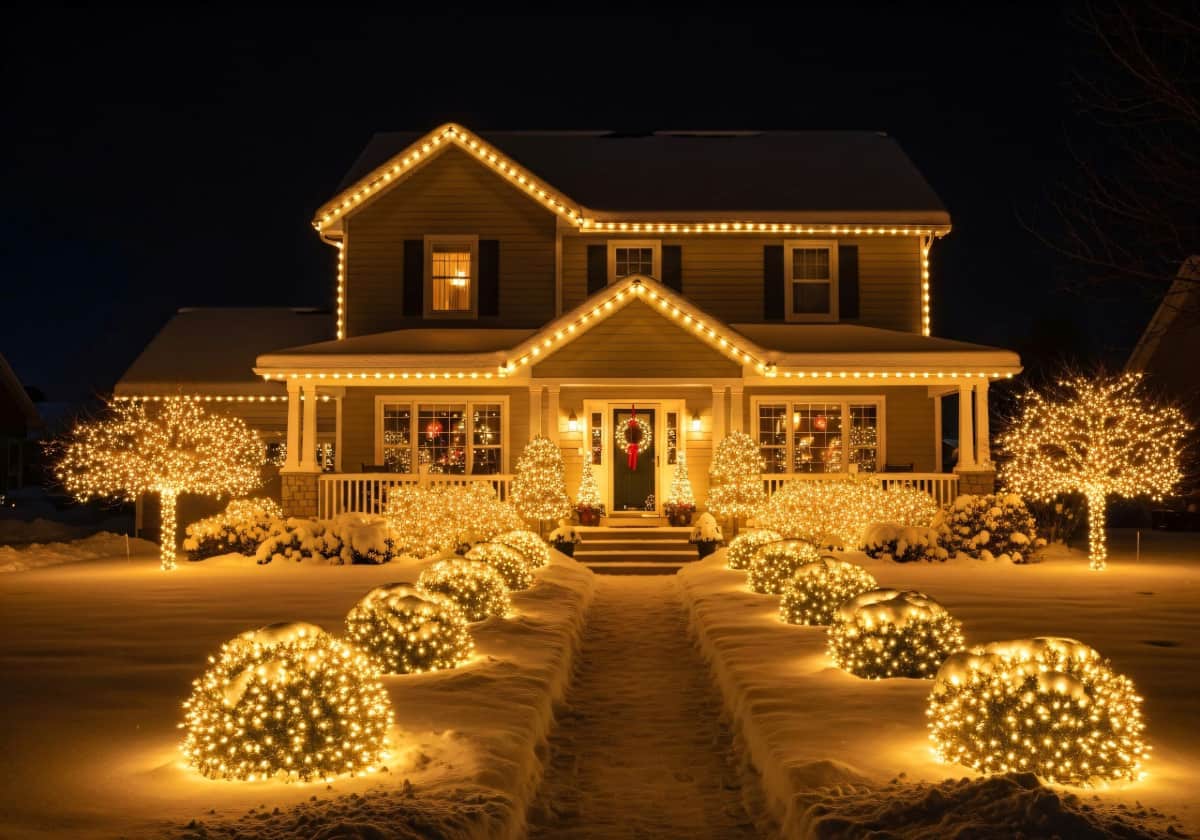 Brighten Your Holidays: Why House Washing is the Key to a Stunning Holiday Light Display